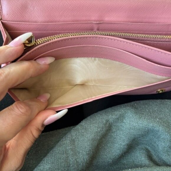 Prada Camelia Saffiano Leather Wallet - Picture 14 of 16